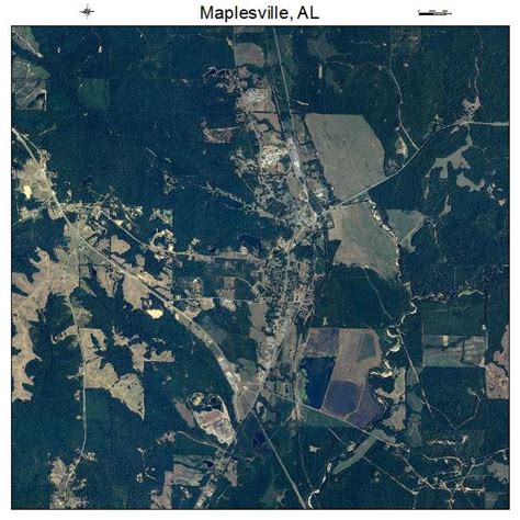 Aerial Photography Map Of Maplesville Al Alabama
