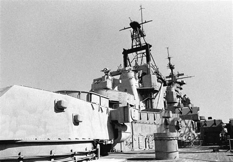 Starboard Side Of The Stern Looking Forward Past Y Turret Aboard The