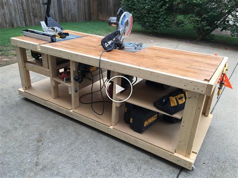 I Built A Mobile Workbench Imgur In 2020 Garage Workbench Plans