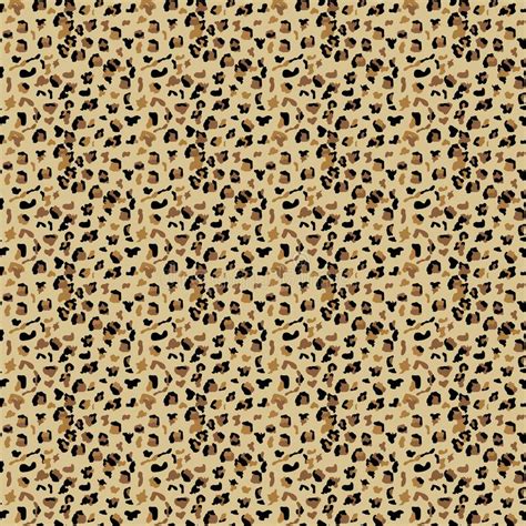 Fashionable Leopard Seamless Pattern Stylized Spotted Leopard Skin