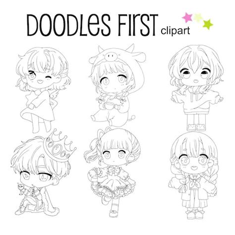 Chibi Couple Anime Outline How To Draw A Chibi Couple Step By Step