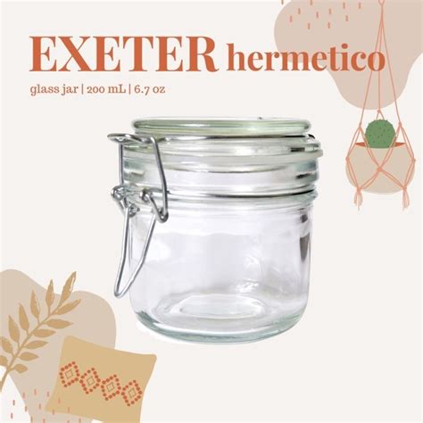 Jual EXETER Hermetico Glass Jar 200 ML Toples Kaca Jakarta Timur