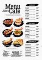 FREE 17+ Sample Cafe Menu Templates in PDF | PSD