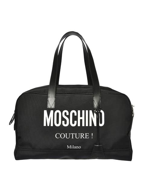 Moschino Mens Logo Travel Duffel Bag Neiman Marcus