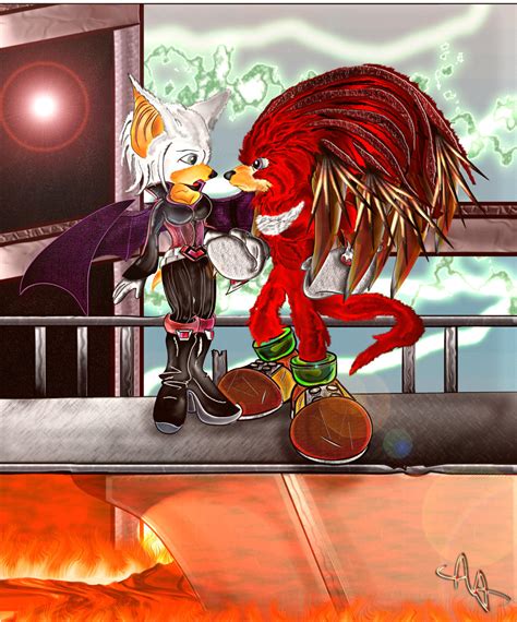 Fur Shaded Knuckles And Rouge By Adoublea On Deviantart