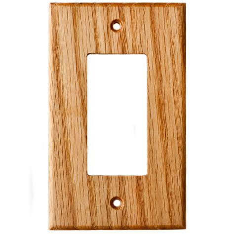 Oak Wood Wall Plate 1 Gang Gfci Outlet Cover Virgin Timber Lumber