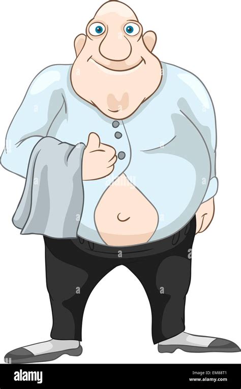 Cheerful Chubby Men Stock Vector Image And Art Alamy