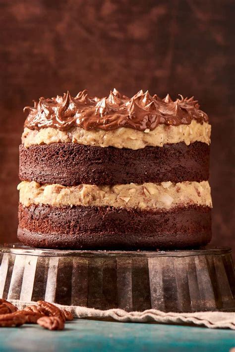 Line bottom with parchment paper. Vegan German Chocolate Cake - The Big Man's World