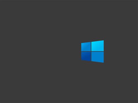 1024x768 Windows 10 Dark Logo Minimal 1024x768 Resolution Wallpaper Hd