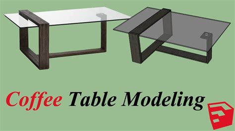 Modern coffee shop scene sketchup: Coffee Table Modeling in Sketchup Complete Tutorial - YouTube