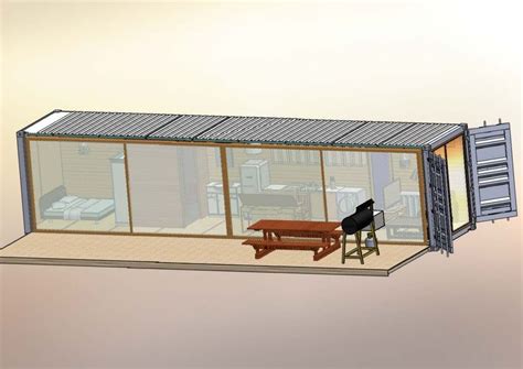 Shipping Container Home 3d Cad Model Library Grabcad
