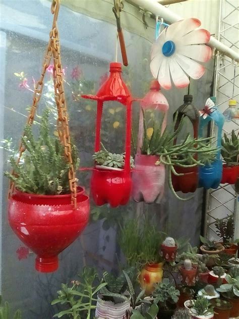 Mi Jardín Colgante Reciclado Garden Crafts Plastic