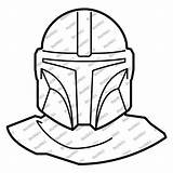 Mando Armor sketch template