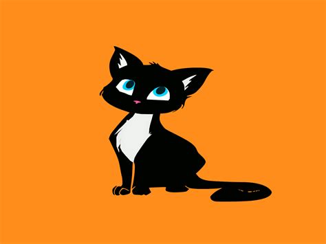 43 Gambar Animasi  Kucing Penting  Kucing Kartun Tomilaarmua