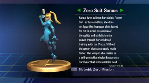 This guide is useful for training the fencing, mace fighting, swordsmanship and wrestling skills. Zero Suit Samus - Smashpedia - Wikia