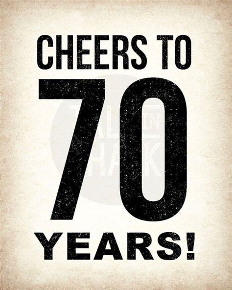 70th Birthday Printable Sign Pack 70th Birthday Digital Etsy 70th
