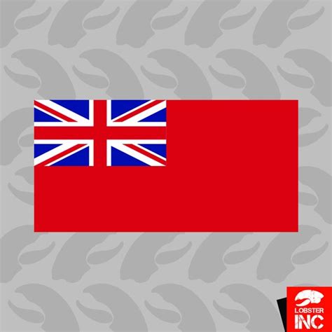 Royal Navy Red Ensign Flag Sticker Self Adhesive Vinyl Red Etsy