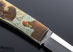 Jess Horn Custom Knife Jumbo Engraved by Mario Terzi - Knife Purveyor