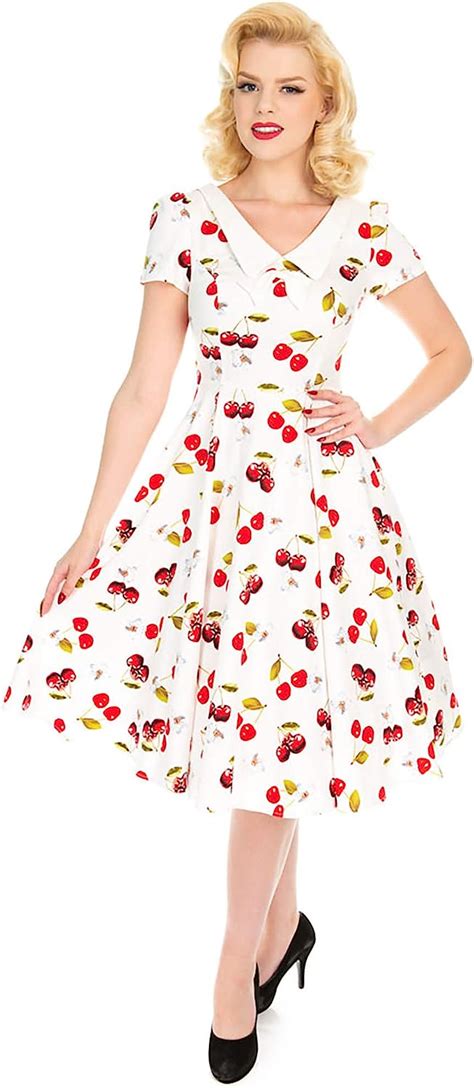 Hearts And Roses London Kleid Cherry On Top Swing Dress 5792 Amazonde