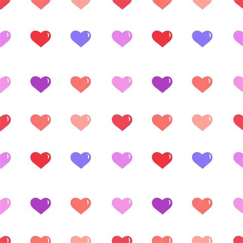 premium vector vector cute pink heart pattern valentine background with hearts trendy flat