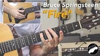 Bruce Springsteen "Fire" | Complete Guitar Lesson - YouTube