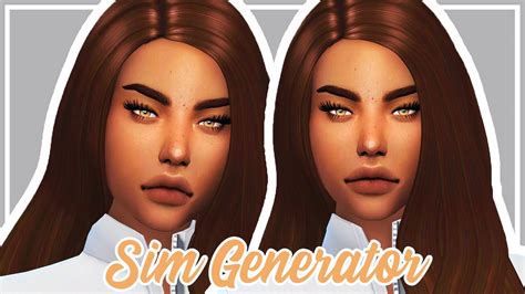 Sim Generator Challenge The Sims 4 Create A Sim Collab Full Cc