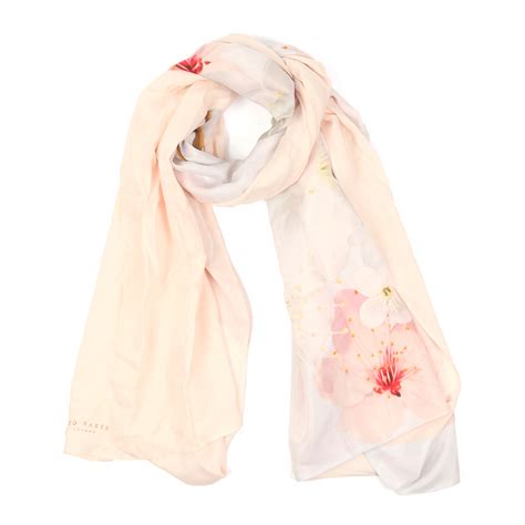 Ted Baker Oprah Oriental Bloom Split Scarf Oxygen Clothing