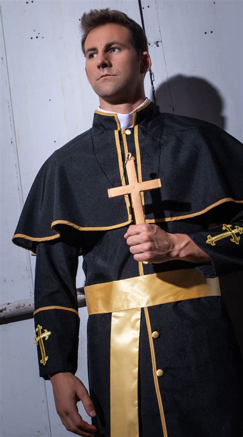 Men S Deluxe Priest Costume Men S Priest Costume Yandy Com