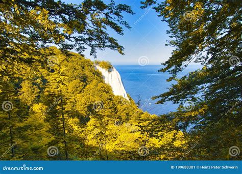 Chalk Cliffs On The Island Of RÃ¼gen Stock Image Image Of Clouds