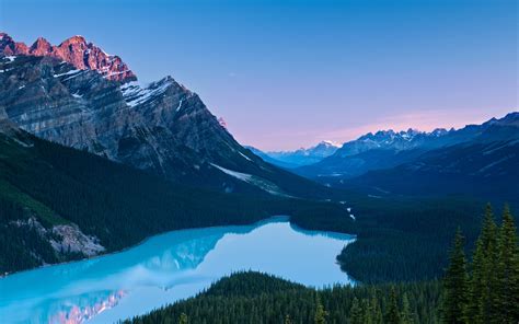 Masaüstü Manzara Dağlar Göl Kanada Fiyort Vadi Dağ Geçidi