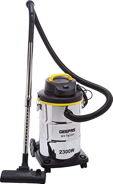 Geepas Gvc19011 2400w 2in1 Blow And Wet And Dry Vacuum Cleaner 23l Steel