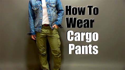 How To Wear Cargo Pants Slim Fit Cargo Pant Styling Tips Youtube