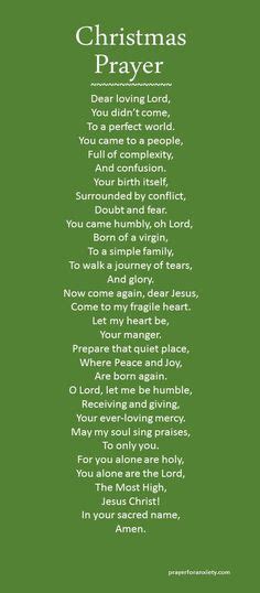 Christmas Prayer Christmas Prayer Christmas Poems Christmas