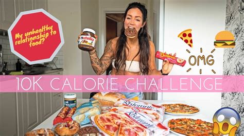 Calorie Challenge Girl Vs Food Epic Cheat Meal Day Youtube