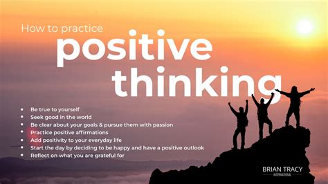 The Power Of Positive Thinking Brian Tracy