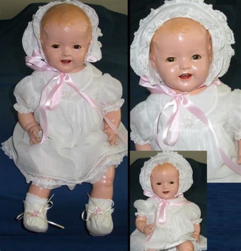 1930s Composition 22 Rare Flirty Eyes Shirley Temple Baby Doll By