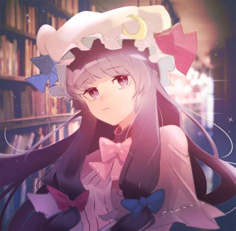 Patchouli Knowledge Touhou Commentary Highres Korean Commentary
