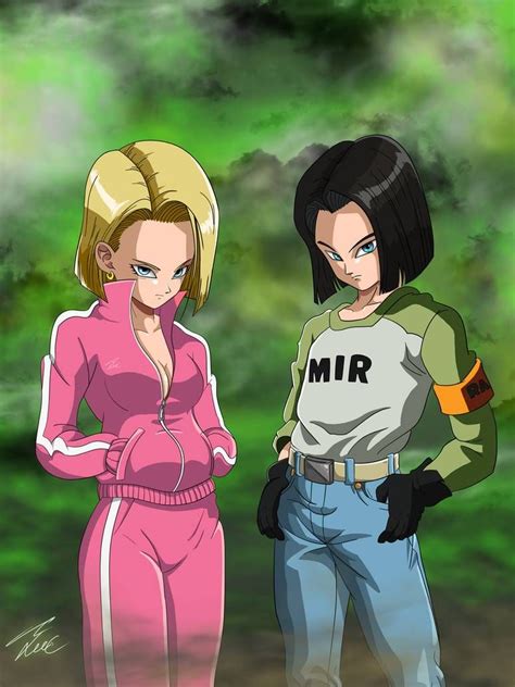 Android 17 And 18 By Unique Shadow On Deviantart Dragon Ball Z Dragon Ball Super Goku Dragon
