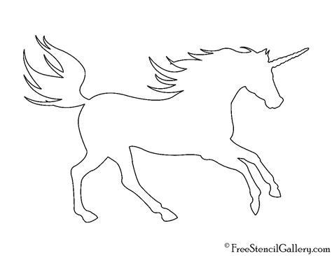 5 Best Unicorn Stencils Free Printable Printableecom Unicorn