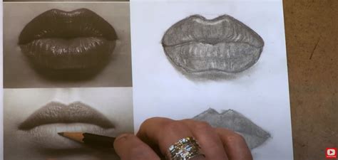 HOW To DRAW LIPS REALISTICALLY In 5 MINUTES DrawingFacialFeatures