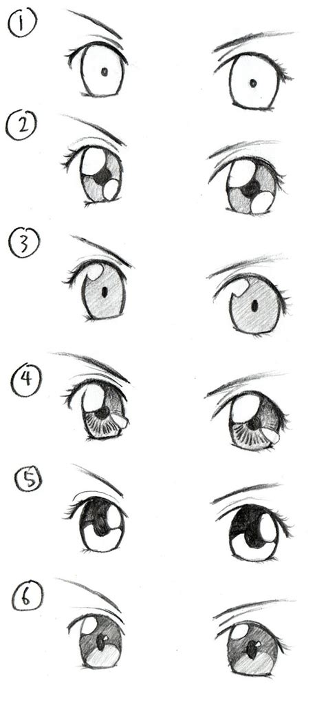 Eye Sketch Easy Anime ~ Anime Eyes Draw Drawing Drawings Beginners Step