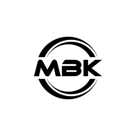 Mbk Letter Logo Design In Illustration Vector Logo Calligraphy