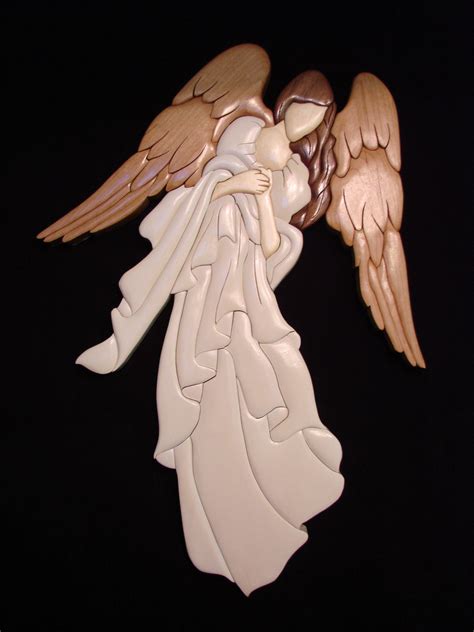 Intarsia Angel Designed By Bruce Worth Woodworking