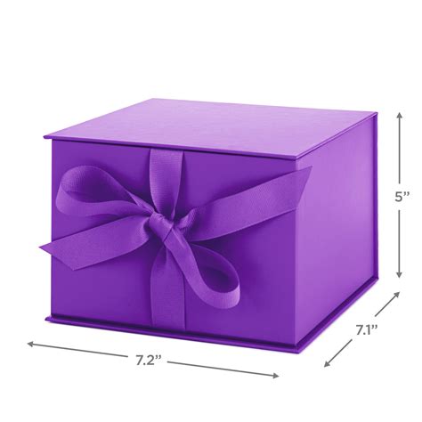 Bright Purple 5x7 Large T Box With Shredded Paper Filler T