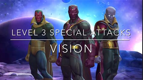 All Vision Level 3 Special Attacks Mcoc Youtube