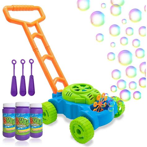 Lydaz Bubble Mower For Toddlers Kids Bubble Blower Machine Lawn Games