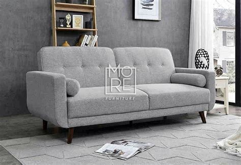 Mayview sofa bed with box tufting, green velvet. Sydney Sofa Bed | New Luxury Fabric 3 Seater Sofa Bed in Grey
