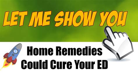 3 Home Remedies For Erectile Dysfunction Cure Ed Without Drugs Youtube