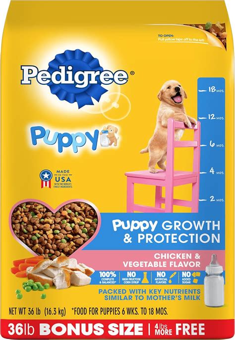 Pedigree Puppy Growth And Protection Chicken And Vegetable Flavor Dry Dog
