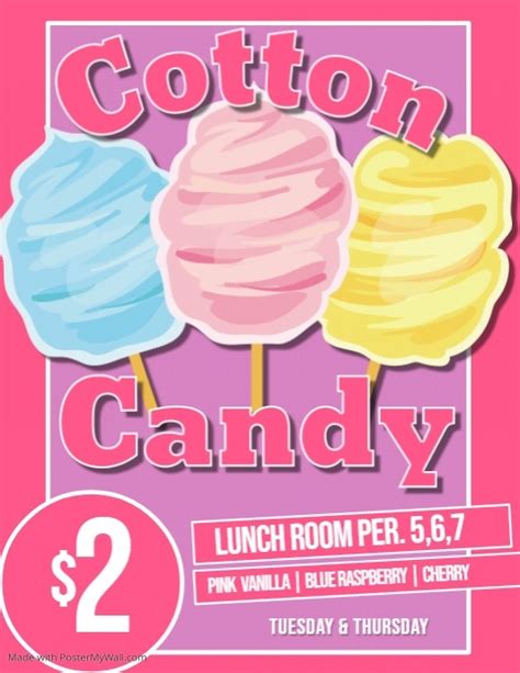 Copy Of Copy Of Cotton Candy Poster Postermywall